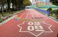 [탄성포장재] 서울 장평초등학교 육상트랙 환경개선공사